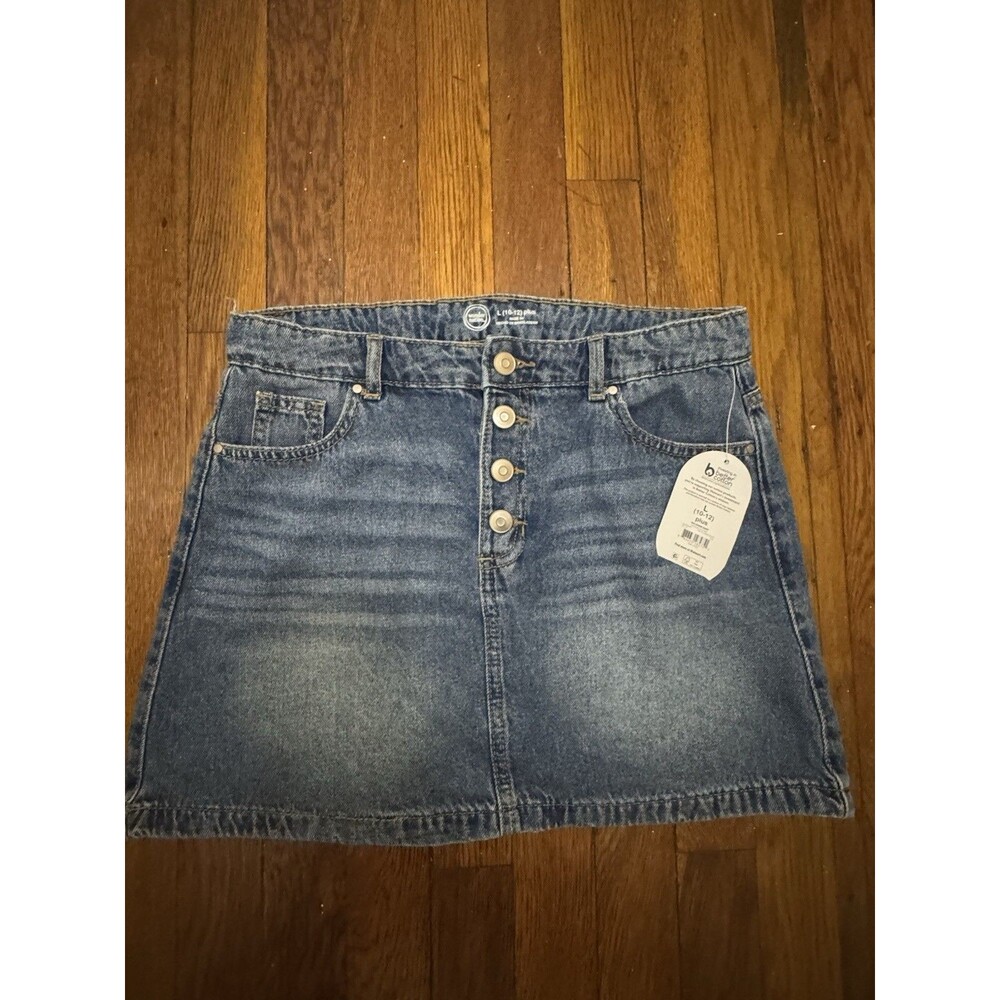 NWT Wonder Nation Girls Denim Skirt Size 10-12